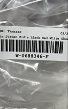 Load image into Gallery viewer, Nike Boys Air Jordan 1 553560-612 Black Red White Sneakers Shoes Sz 7Y No Laces
