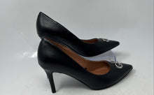 Load image into Gallery viewer, Calvin Klein Womens Greta Black Leather Slip-On Pointed Toe Pump Heels Size 6M
