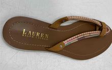 Load image into Gallery viewer, Lauren Ralph Lauren Womens Beige Open Toe Slip-On Flip Flop Sandals Size 9B
