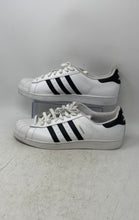 Load image into Gallery viewer, Adidas Mens Superstar C77124 White Black Leather Sneakers Shoes Size 13
