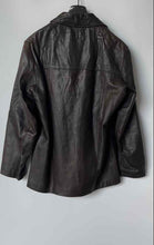 Load image into Gallery viewer, Mitica San Lorenzo Mens Brown Leather Long Sleeve Button-Front Jacket Size 52
