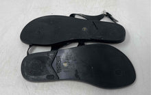 Load image into Gallery viewer, Michael Kors Womens Plate Jelly Black Open Toe Flat Thong Sandals Size 10 M

