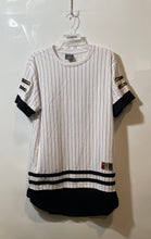 Load image into Gallery viewer, Bleecker &amp; Mercer Mens White Striped Short Sleeve Pullover T-Shirt Size XL
