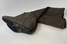 Load image into Gallery viewer, Aldo Womens Brown Suede Wedge Side-Zip Knee-High Boots Shoes Size 6.5
