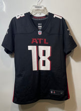 Load image into Gallery viewer, Nike Mens Black Red Atlanta Falcons Calvin Ridley #18 Football Sport Jersey Sz L
