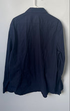Load image into Gallery viewer, Express Mens Blue Black Long Sleeve Collared Slim 1X Button-Up Shirt Size XL
