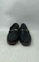 Load image into Gallery viewer, Aston Marc Mens Black Moc Toe Slip-On Driving Loafer Shoes Size 10
