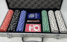 Load image into Gallery viewer, Multicolor Collectible Casino Poker Chip Set With Aluminum Carrying Case

