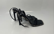 Load image into Gallery viewer, Steve Madden Womens Zelle Black Rhinestone Ankle Strap Sandals Size 8 In Box
