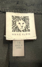 Load image into Gallery viewer, Anne Klein Womens Black Flat Front Pockets Straight Leg Dress Pants Size 14
