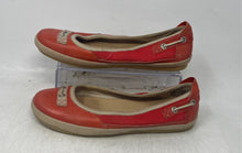 Load image into Gallery viewer, Timberland Womens Orange Beige Leather Round Toe Slip-On Ballet Flats Size 8.5M
