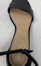 Load image into Gallery viewer, Aldo Womens Black Leather Open Toe Block Heel Ankle Strap Sandals Size 7.5

