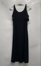 Load image into Gallery viewer, Michael Kors Womens Black Cold Shoulder Sleeve Midi Sheath Dress Size XS
