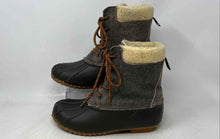 Load image into Gallery viewer, Sporto Womens Brown Saltwater Lace-Round Toe Up Duck Snow Boots Size 9
