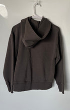 Load image into Gallery viewer, Zara Mens Dark Gray Long Sleeve Stretch Hooded Pullover Hoodie Size Small
