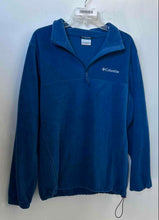 Load image into Gallery viewer, Columbia Mens Blue 1/4 Zip Fleece Pullover Sweatshirt Size Medium
