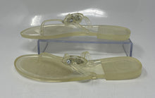 Load image into Gallery viewer, Authentic Tory Burch Womens Mini Miller Ivory Slip-On Flat Thong Sandals Size 6M
