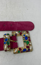 Load image into Gallery viewer, Express Womens Pink With Stones On It Embellished Western Belt Size Large
