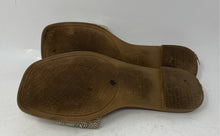 Load image into Gallery viewer, Andiamo Womens Gold-Tone Glitter Rhinestone Slip-On Slide Sandals Size 6.5W
