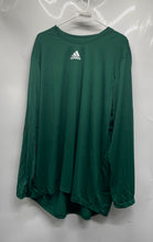 Load image into Gallery viewer, Adidas Mens Green Long Sleeve Round Neck Activewear Pullover T-Shirt Size 2XL
