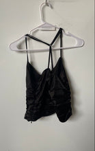 Load image into Gallery viewer, Forever 21 Womens Black Ruched Sleeveless V-Neck Camisole Tank Top Size Medium
