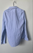 Load image into Gallery viewer, Michael Kors Mens Blue Geometric Print Slim Fit Dress Shirt Size M 15.5 34/35
