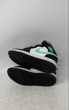 Load image into Gallery viewer, Nike Unisex Kids Air Jordan 1 Mid DQ8424 White Green &amp; Black Sneakers Shoes 11C
