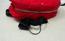Load image into Gallery viewer, Betsey Johnson Womens Red Heart Quilted Adjustable Shoulder Strap Backpack
