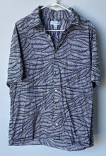 Load image into Gallery viewer, Calvin Klein Mens Black White Printed Short Sleeve Button-Up Shirt Size XL
