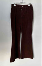Load image into Gallery viewer, Forever 21 Womens Brown Corduroy Pleated Front Bootcut Leg Chino Pants Size L
