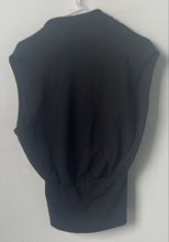 Load image into Gallery viewer, Zara Womens Black Sleeveless V-Neck Pullover Wrap Style Blouse Top Size Medium
