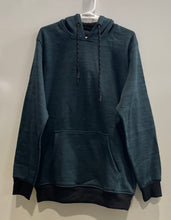Load image into Gallery viewer, Steve's Jeans Mens Green Long Sleeve Pockets Stretch Pullover Hoodie Size L
