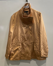 Load image into Gallery viewer, Donna Karan Womens Brown Long Sleeve Cinched Waist Full-Zip Utility Jacket Sz XL
