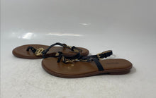 Load image into Gallery viewer, Michael Kors Womens Sondra Black Brown Open Toe Flat Thong Sandals Size 6.5
