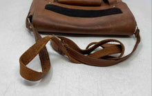 Load image into Gallery viewer, Unbranded Womens Brown Leather Adjustable Strap Flap Over Crossbody Handbag
