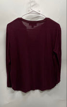 Load image into Gallery viewer, I.N.C. International Concepts Womens Wine Long Sleeve Blouse Top Size PS
