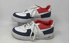 Load image into Gallery viewer, Nike Boys Air Force 1 LV8 DJ5180-100 White Orange Leather Sneakers Shoes Size 6Y
