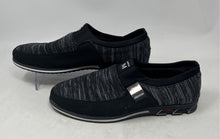 Load image into Gallery viewer, Cosidram Mens Black Soft Microfiber Round Toe Slip-On Loafer Shoes Size 46
