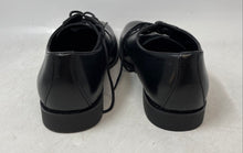 Load image into Gallery viewer, Calvin Klein Mens Black Leather Lace-Up Almond Toe Derby Dress Shoes Size 9
