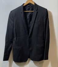 Load image into Gallery viewer, Authentic Dolce &amp; Gabbana Mens Black Pinstripe Wool Two-Button Blazer Size EU 48
