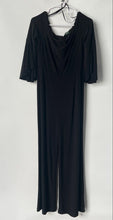 Load image into Gallery viewer, Lauren Ralph Lauren Womens Black Back-Zip Straight Leg One-Piece Jumpsuit Sz 10
