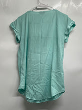 Load image into Gallery viewer, Express Womens Light Blue Cap Sleeve V-Neck Pullover Blouse Top Size Medium
