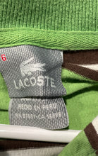 Load image into Gallery viewer, Lacoste Mens Green Short Sleeve Spread Collar Regular Fit Polo Shirt Size 6
