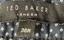 Load image into Gallery viewer, Ted Baker Mens Black Flat Front 5-Pocket Design Straight Leg Ankle Pants Sz 36R
