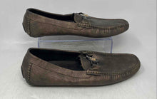 Load image into Gallery viewer, Platini Mens Dark Bronze Moc Toe Slip-On Driving Loafer Shoes Size 11
