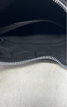 Load image into Gallery viewer, Nine West Womens Black Leather Inner Pockets Zipper Shoulder Strap Hobo Bag
