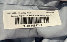 Load image into Gallery viewer, Banana Republic Mens Blue Cotton Long Sleeve Collared Button-Up Shirt Size L
