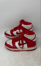 Load image into Gallery viewer, Nike Unisex Kids Dunk High DB2179-106 Red White Leather Sneakers Shoes Size 4.5Y
