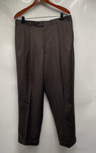 Load image into Gallery viewer, Enrico Castelli Mens Dark Gray Slash Pockets Belt Loops Dress Pants Size 39

