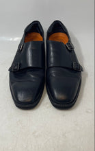 Load image into Gallery viewer, Thomas &amp; Vine Mens Black Genuine Leather Monk Strap Dress Shoes Size 10.5
